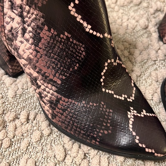 Snake Print Booties - Picture 6 of 6